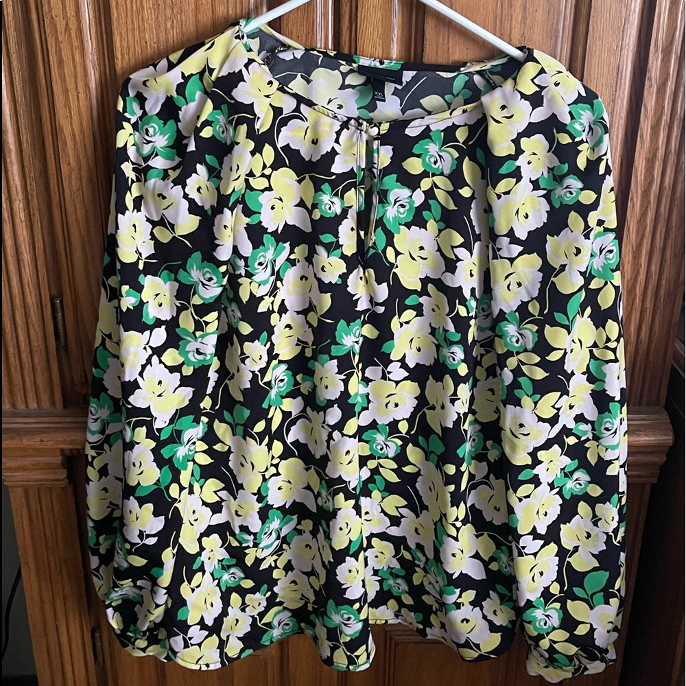 Who What Wear Floral Blouse
